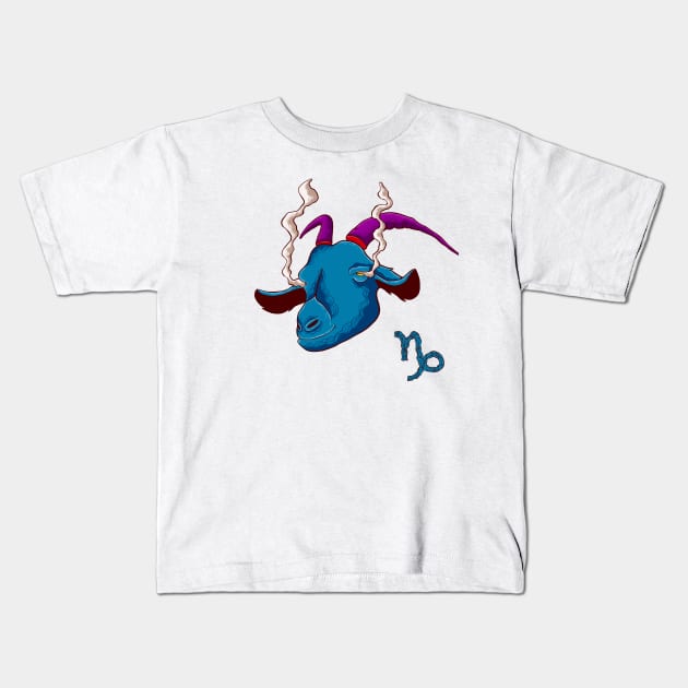 the capricorn Kids T-Shirt by rikiumart21